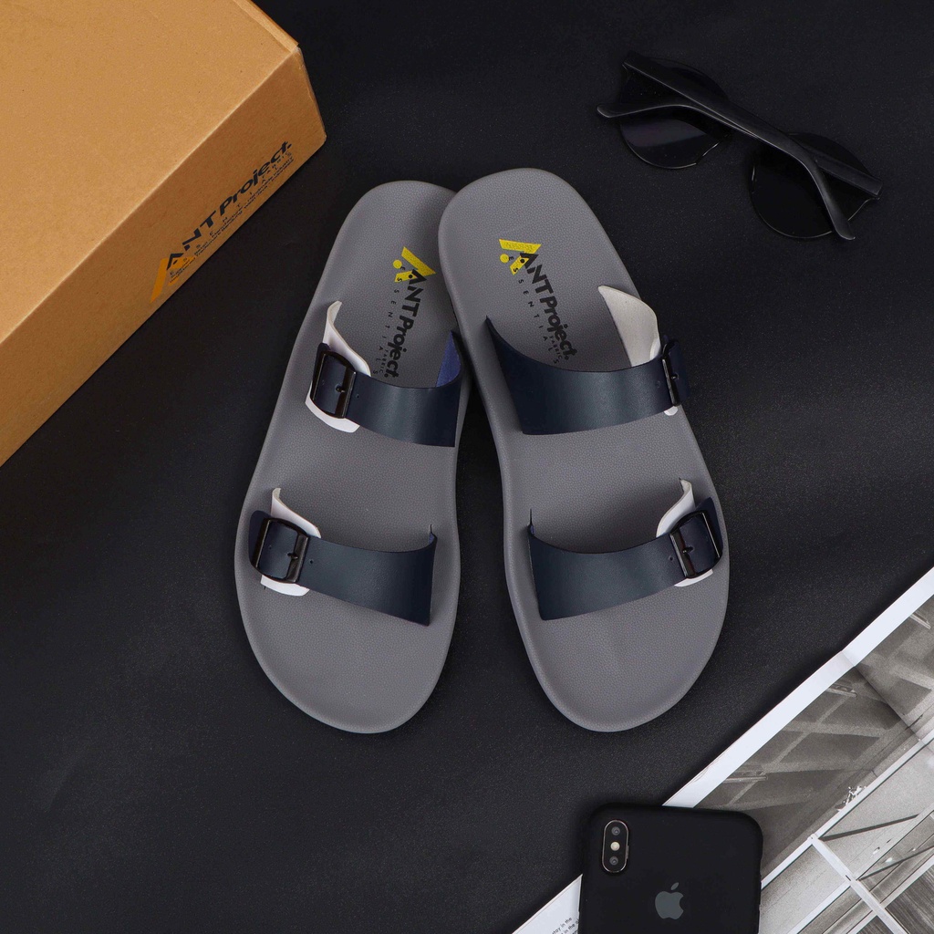 ANT PROJECT - Sandal Slide Navy Com Gesper BROTHER