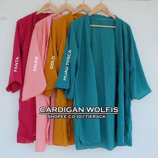 LONG CARDIGAN WOLFIS PREMIUM (cardi / cardy woolpeach)-7