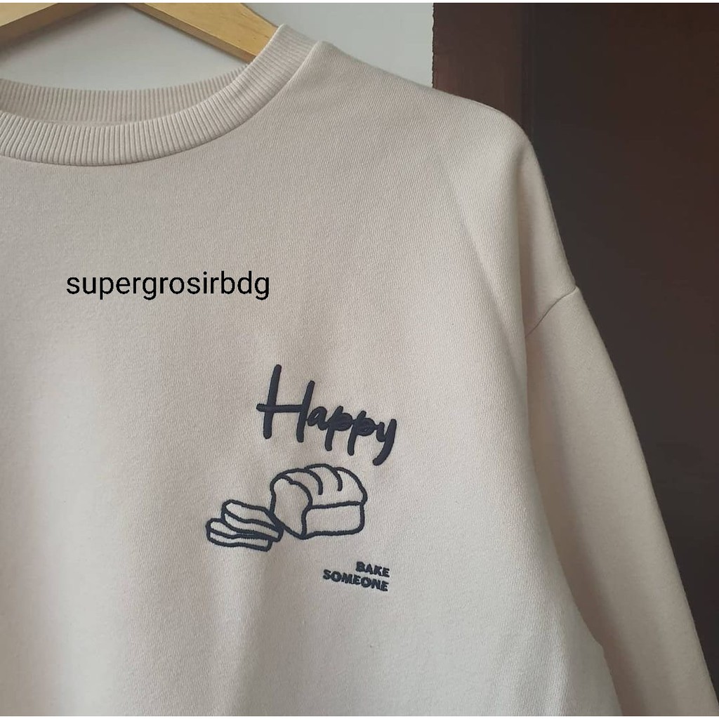 sweater wanita / HAPPY SOMEONE SWEATER / sweater wanita casusal