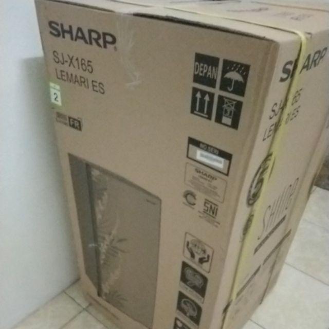 SHARP KULKAS SJ X165MG FR FB LEMARI  ES  1 PINTU  FREE 