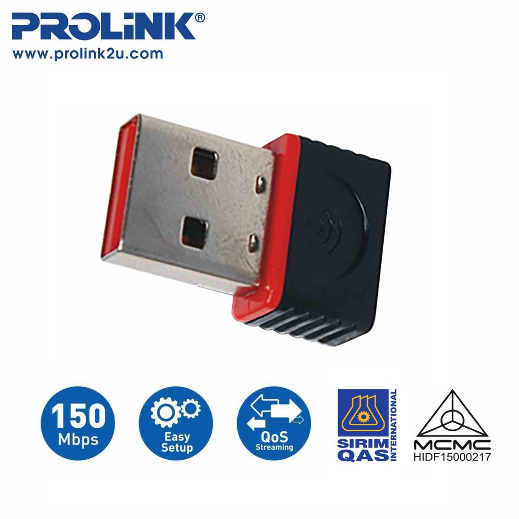 PROLINK WN2001 Wireless Nano USB Adapter 150Mbps