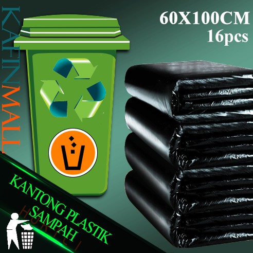 Kantong Plastik Sampah HD Ukuran 60X100cm 90X120cm Trash Bag Hitam  60 Micro Tebal