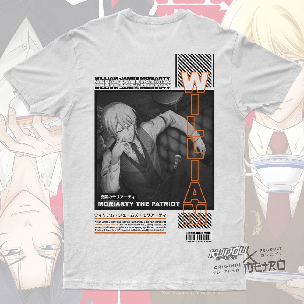 Kaos William James Moriarty Anime Manga Moriarty the Patriot Premium