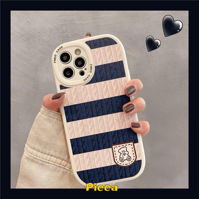 Casing OPPO A55 A77S A96 A57 Reno 7Z 5 7 6 4 4F A15 A76 A15s A95 A5S A12 A7 A16 A31 A16K A9 A52 A3S A53 A33 A7 Cover Bentuk Beruang