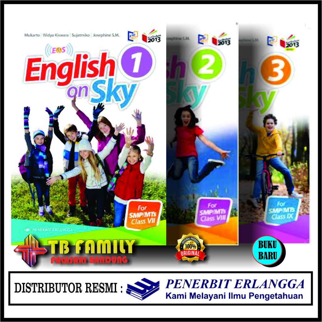 Bahasa Inggris EOS English On Sky SMP Kelas 7 8 9 K13N REVISI ERLANGGA BARU DAN ORIGINAL