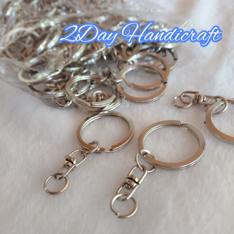 144pcs Ring Gantungan Kunci Tebal 2.5cm - Ring Ganci Tebal