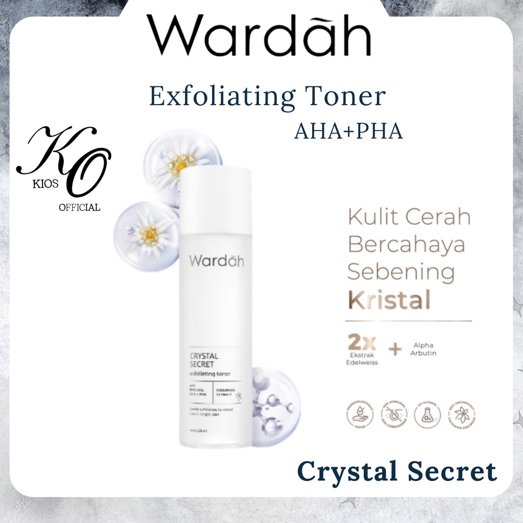 Wardah Crystal Secret Exfoliating Toner With Natural AHA+PHA 125ml