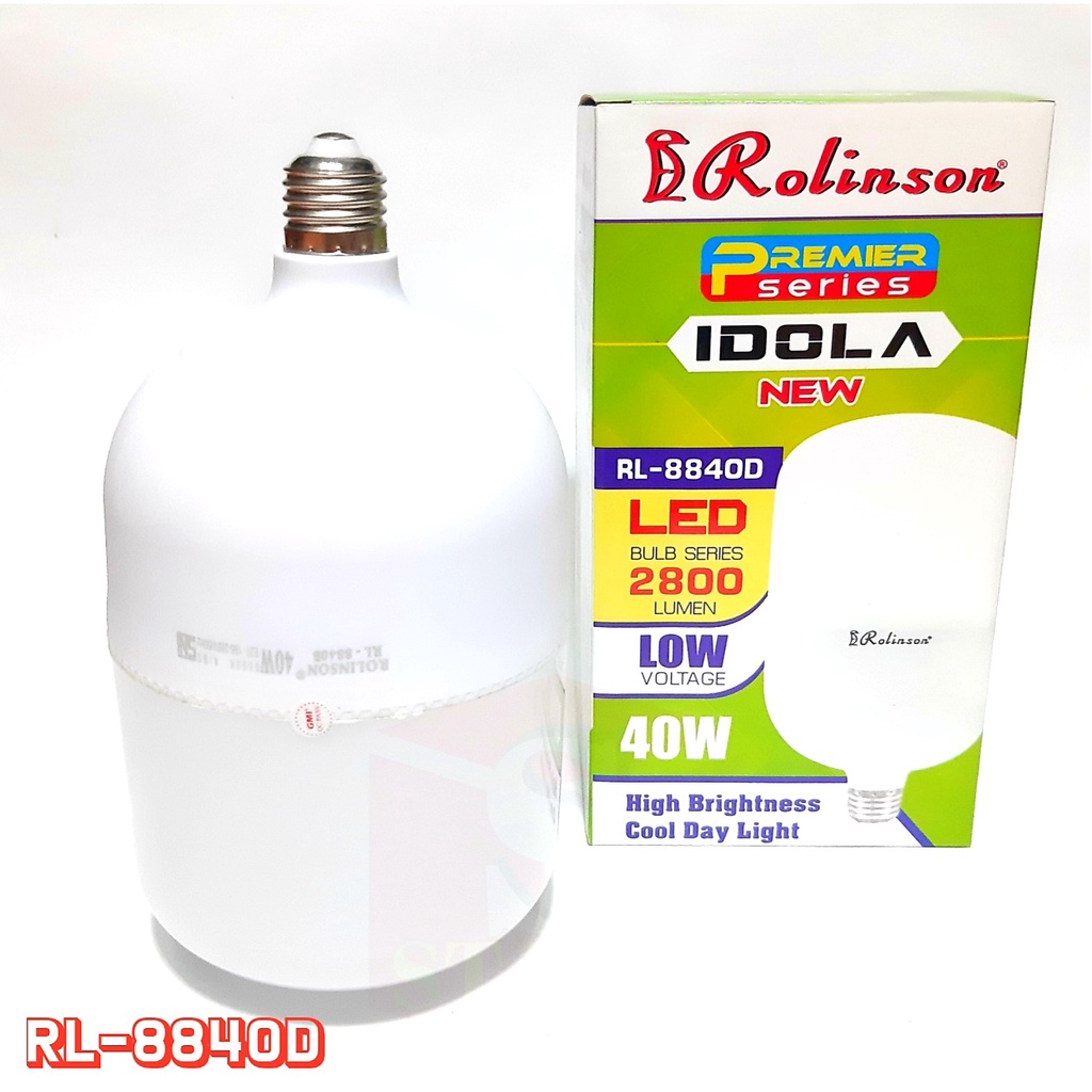 Bohlam Rolinson Jumbo RL-8840D Jenis LED Super Terang Dan Hemat Energy 40 Watt