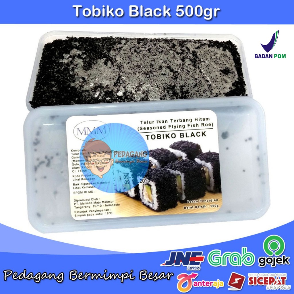 Tobiko Black 500gr | Tobiko Hitam | Telur Ikan Terbang