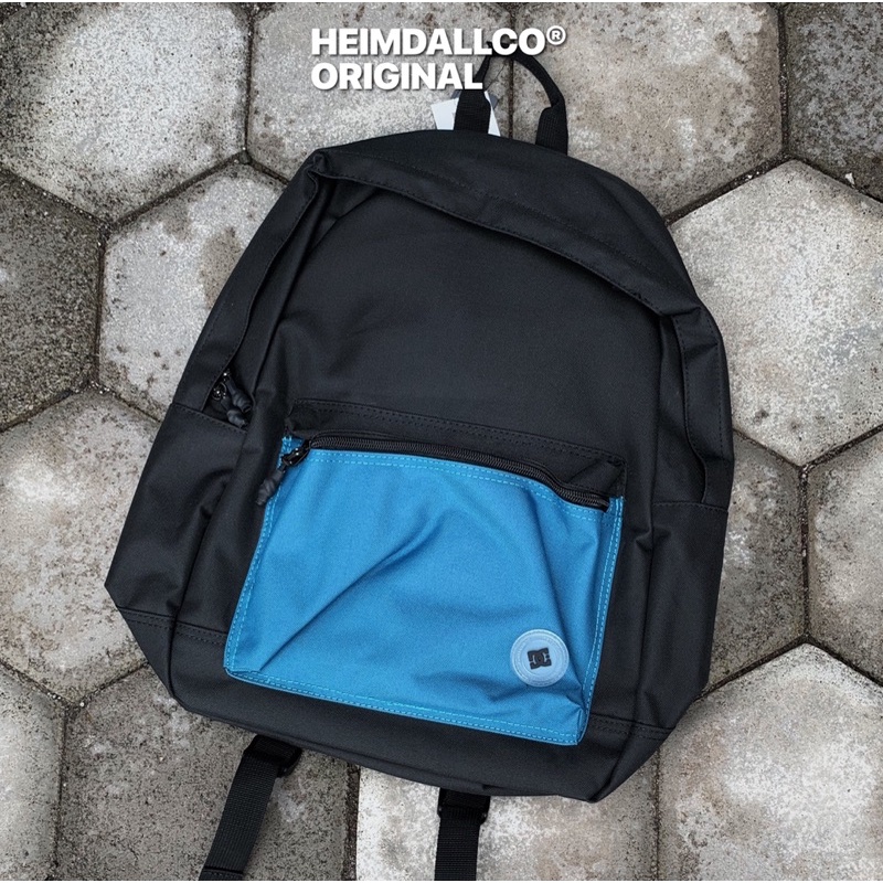DC SHOES NICKEL BACKPACK BLACK BLUE SAPPHIRE ORIGINAL