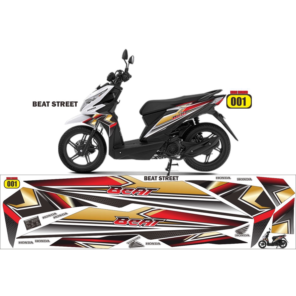 striping beat street / decal beat street / variasi beat street