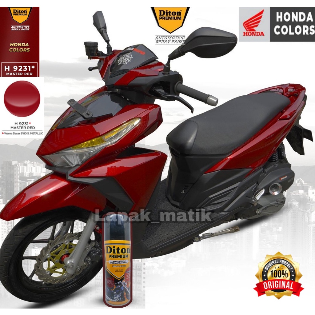 Pilok DITON PREMIUM MERAH HONDA MASTER RED H9231400ml