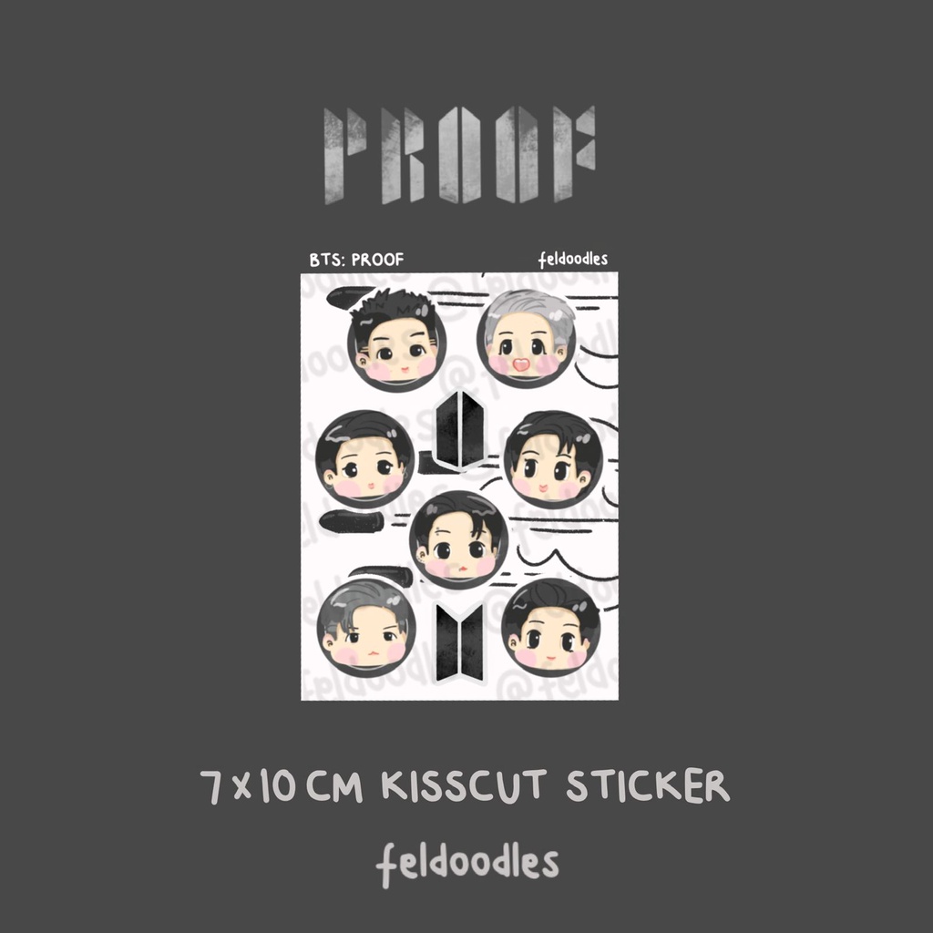 

FELDOODLES BANGTAN PROOF MINI STICKER