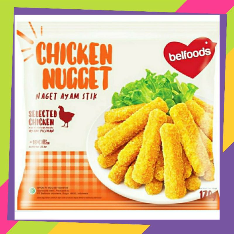 

Belfood Chicken Nugget Stick 170gr