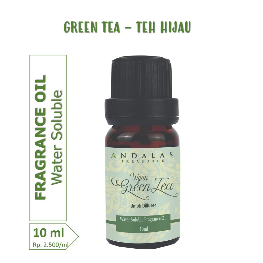 

10 ml GREEN TEA Fragrance Oil 100% Minyak Parfum TEH HIJAU Andalas Treasures