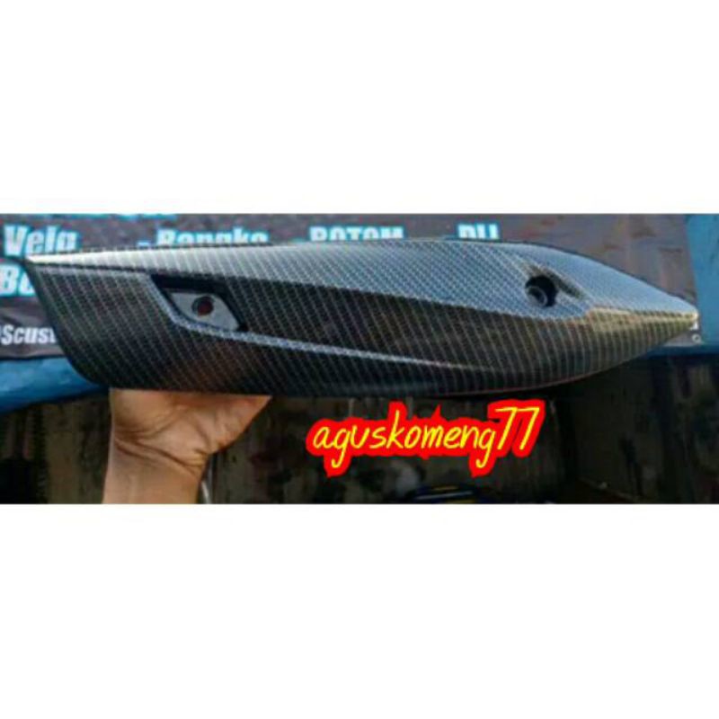tutup tameng knalpot carbon variasi motor Mio J mio soul GT Mio sporty Mio smile
