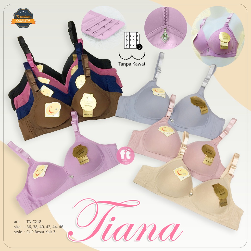 TIANA | BRA Cup Besar Kait 3 / BH Jumbo / art TN C218