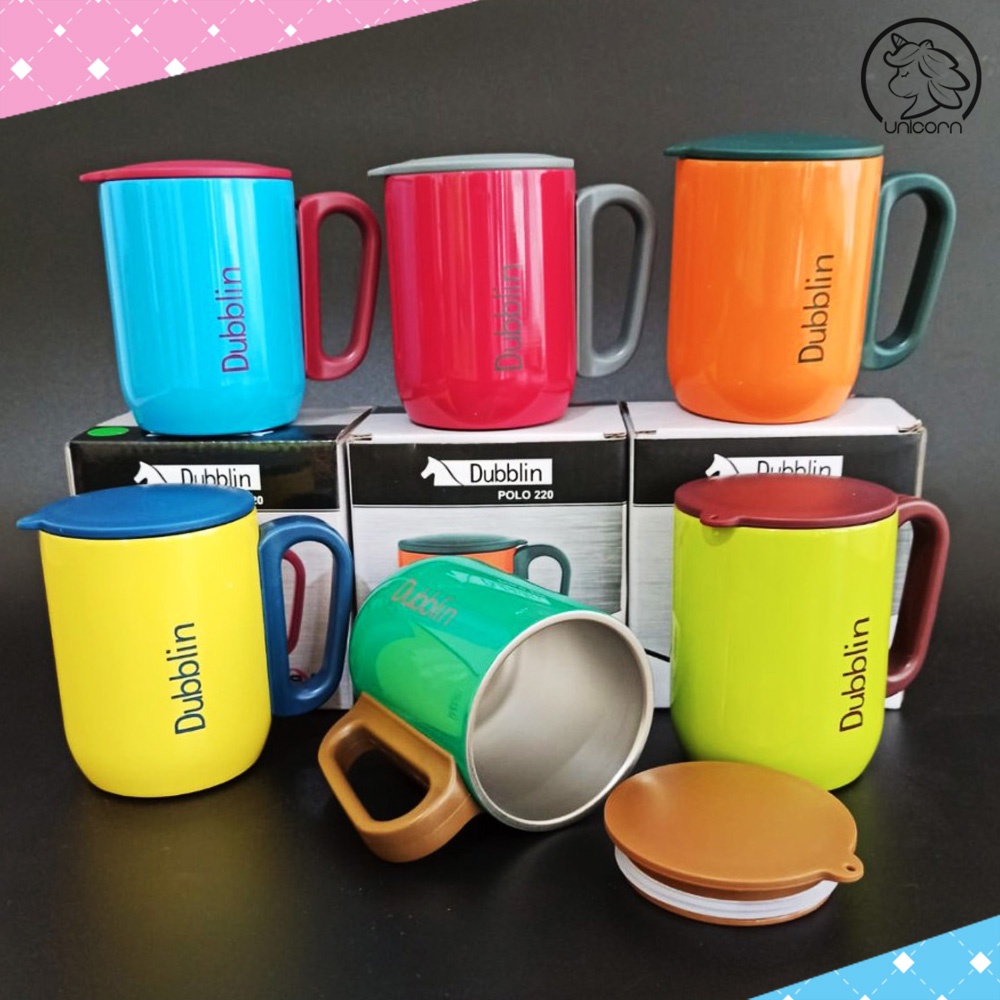MUG Tahan panas Dubblin | Gelas tahan panas Dubblin | Mug anti karat 220 ml