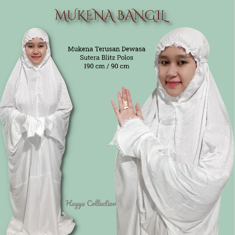 Mukena Sutra Original Terusan/ Bordir tile Timbul/ Mukena Cantik/ Mukena Murah/ Mukena Bangil Harga 