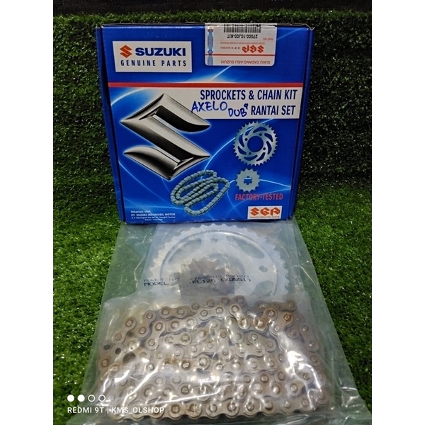 Gearset Girset Paket Gear Gir Rantai Set SUZUKI AXELO Original SGP 27000-10J00-KIT