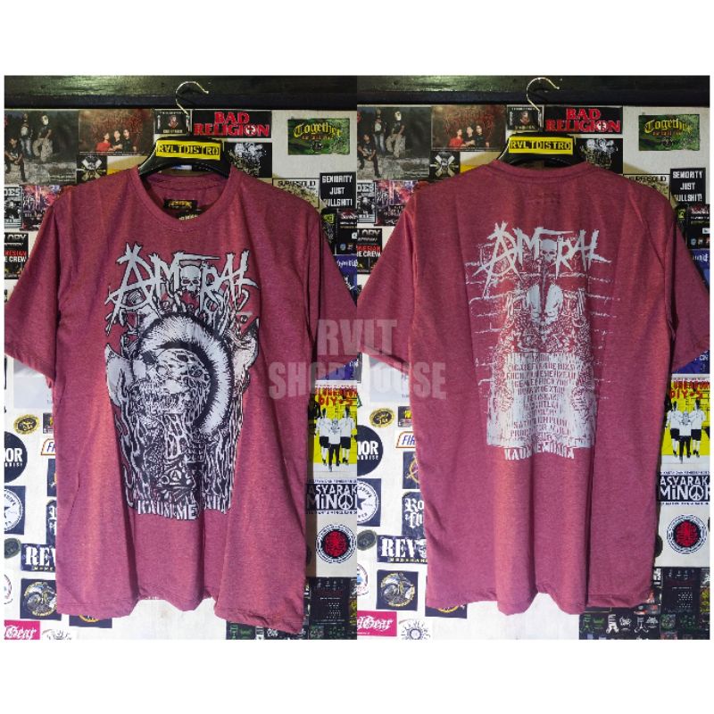 Kaos Band Punk Amoral / kaos distro / kaos punk / kaos musik