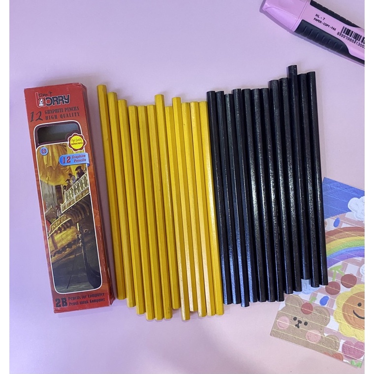 

PENSIL 2B MURAH 2 SISI WORRY (12 BUAH)