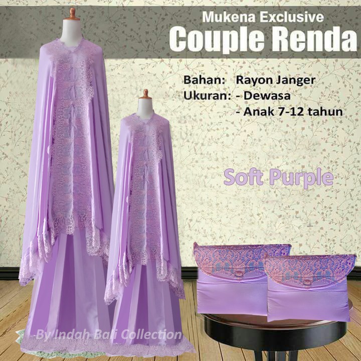 Mukena Bali Couple Renda dan Smoke