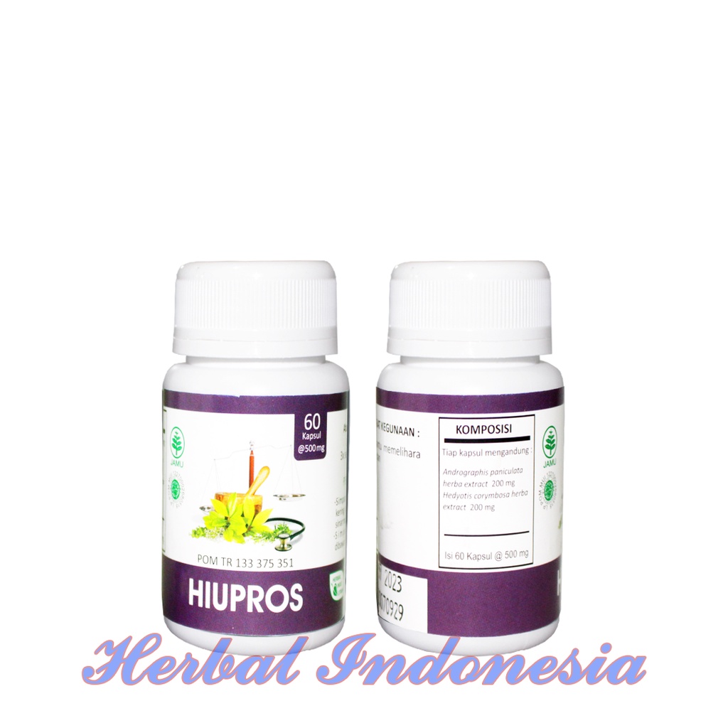 Kapsul HIU PROS Herbal Isi 60 Kapsul ORIGINAL - Obat Kelenjar Prostat