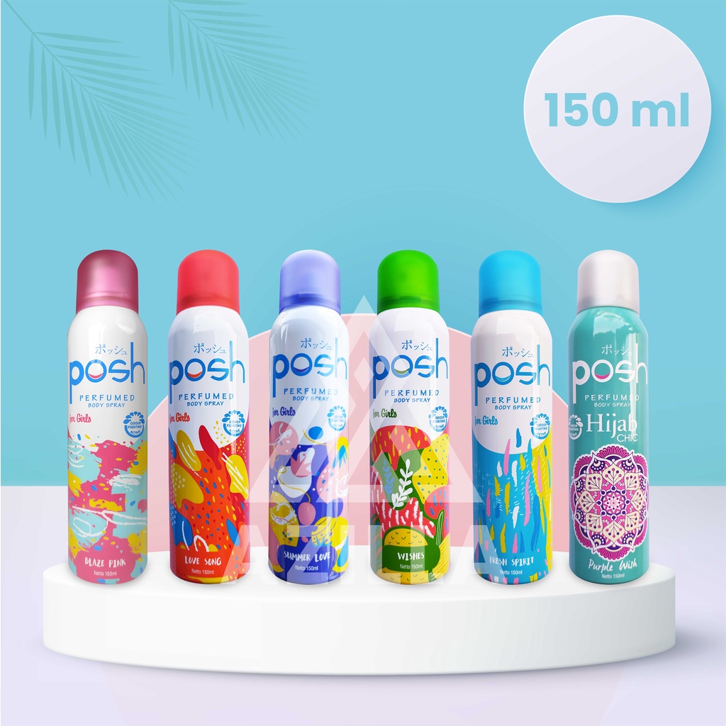 Jual Posh Perfumed Body Spray Parfum 150ml | Shopee Indonesia