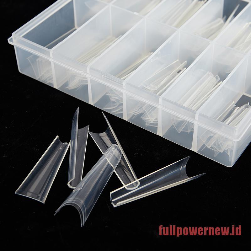 【COD】500pcs/Bag XXL Extra Long Coffin Nail Tips Half Cover Press Clear Fake Nails