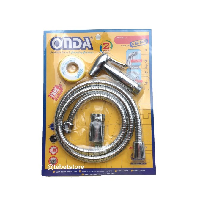 Jual JET SHOWER SHOWER TOILET MERK ONDA WARNA CHROME TIPE S88CCS BEST