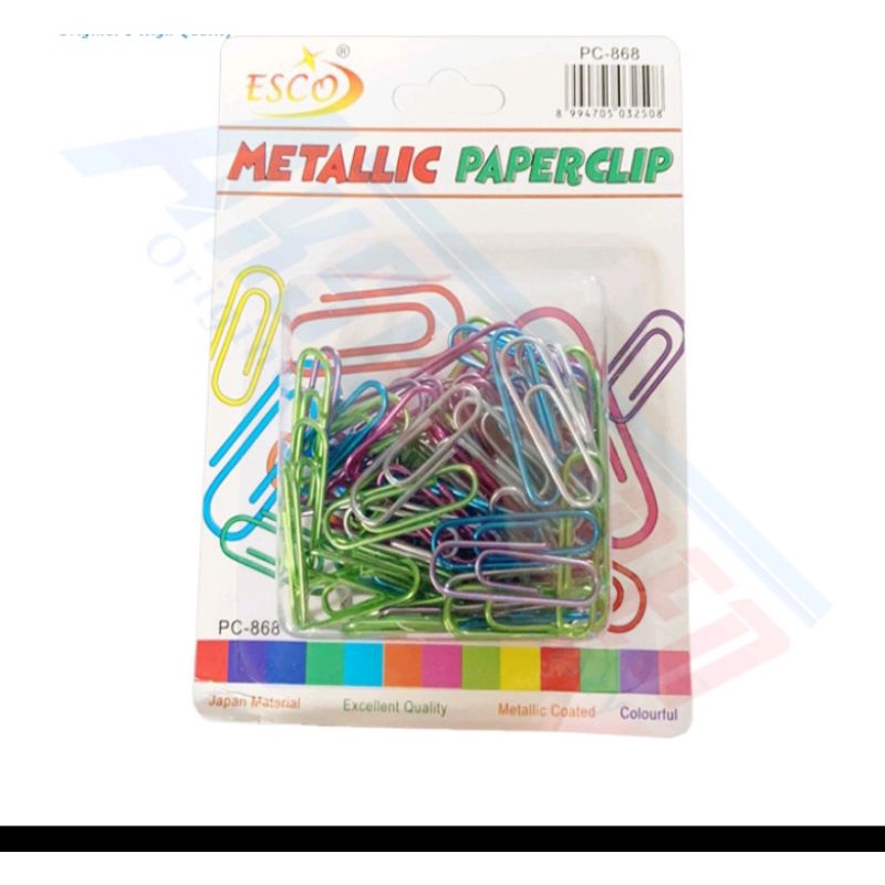 

METALIK PAPER CLIP/ PEMBATAS BUKU/PENJEPIT KERTAS