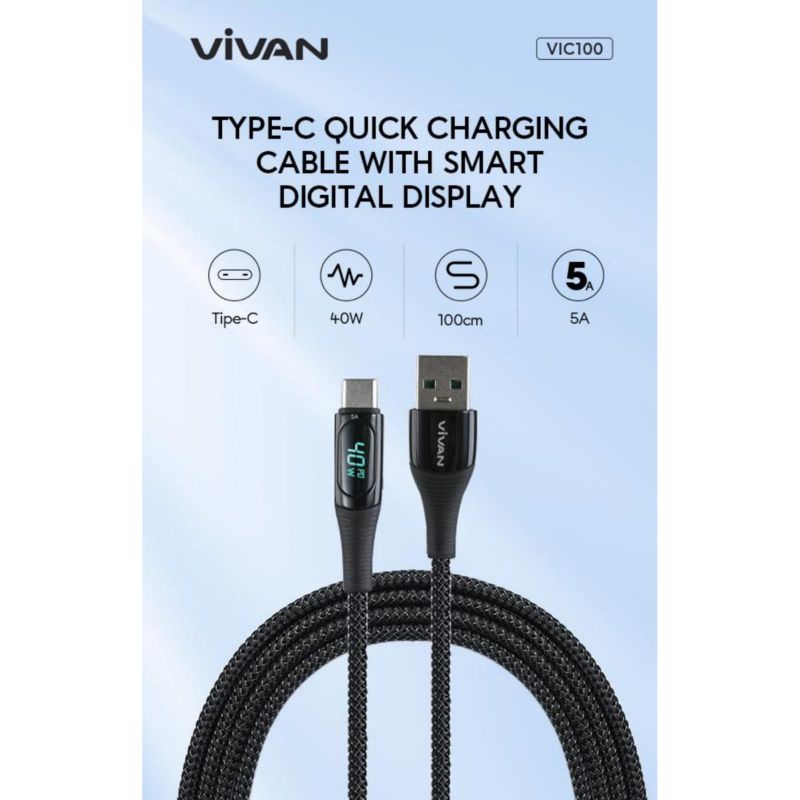 Kabel Data VIVAN VIC100 ORIGINAL Type C