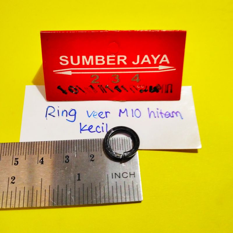 RING PER M10 HITAM ISI 100 PCS/ PEER/ PIR TERMURAH