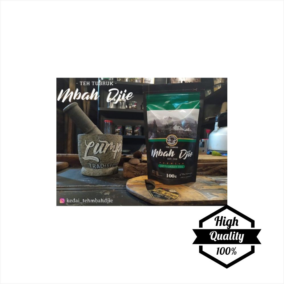 

Jual Teh Tubruk Mbah Djie Java Green Tea Premium 100 Gr Asli