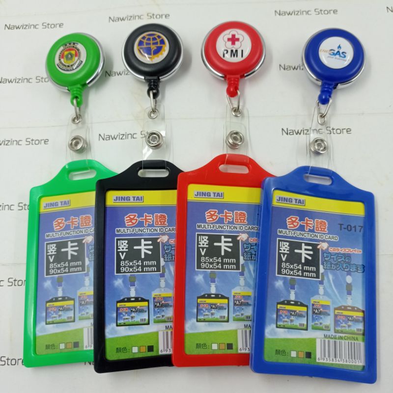 

GANTUNGAN ID CARD YOYO PUTAR CUSTOM LOGO+ TEMPAT ID CARD