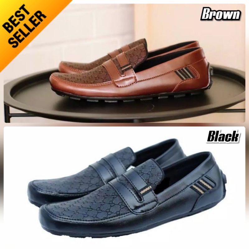 Sepatu Pantofel Pria Kickers Steven Kerja Cowo Formal Dinas Slop Casual Murah Limited Edition