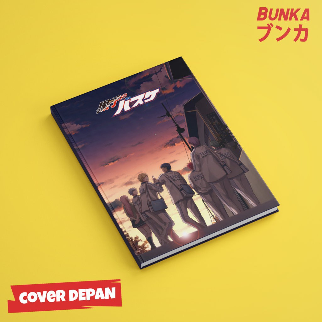 

Notebook Anime Kuroko no Basuke Teiko School Hardcover A5 Buku Tulis Catatan Note Agenda Planner