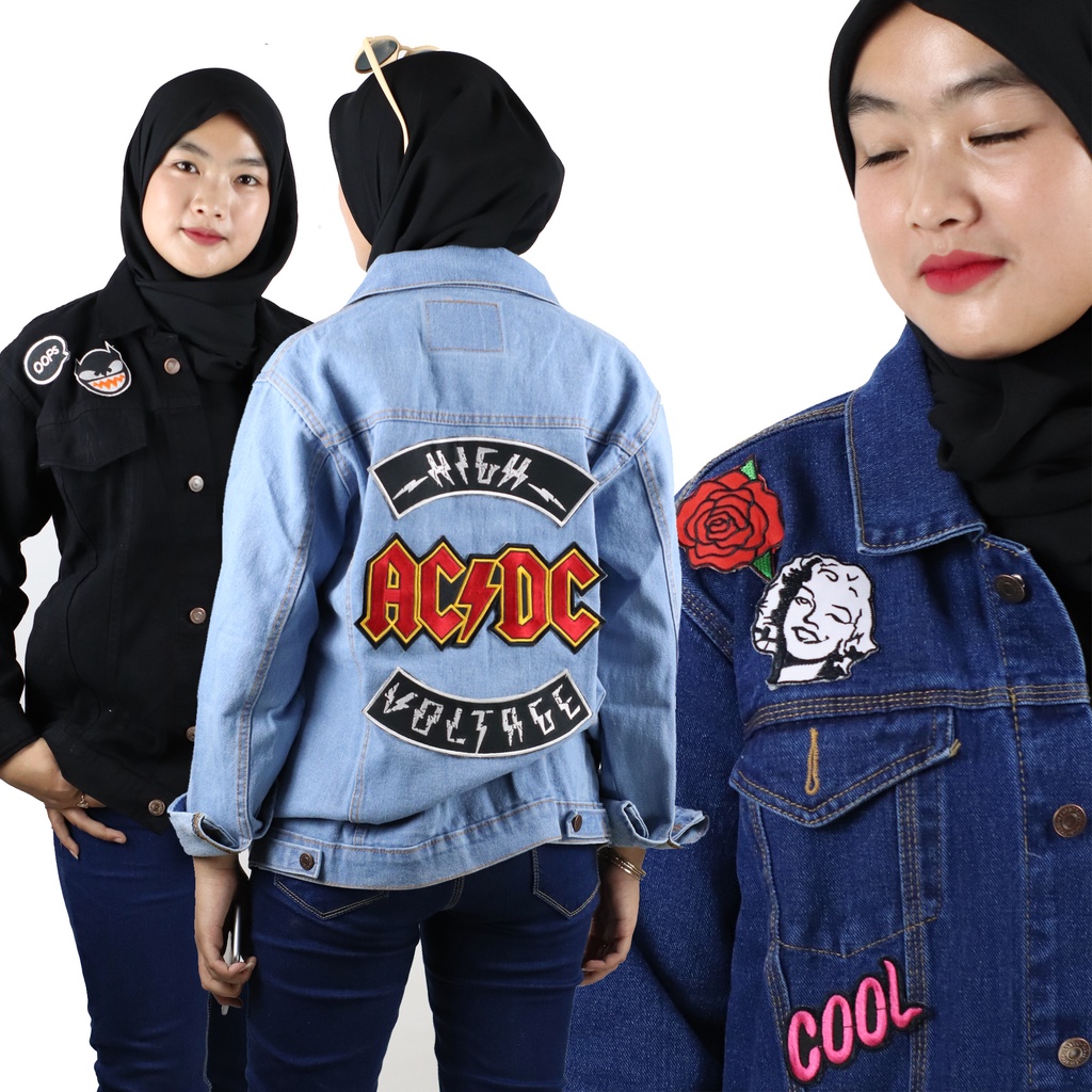 JAKET WANITA JAKET JEANS WANITA JAKET DENIM WANITA JAKET DENIM OVERSIZE
