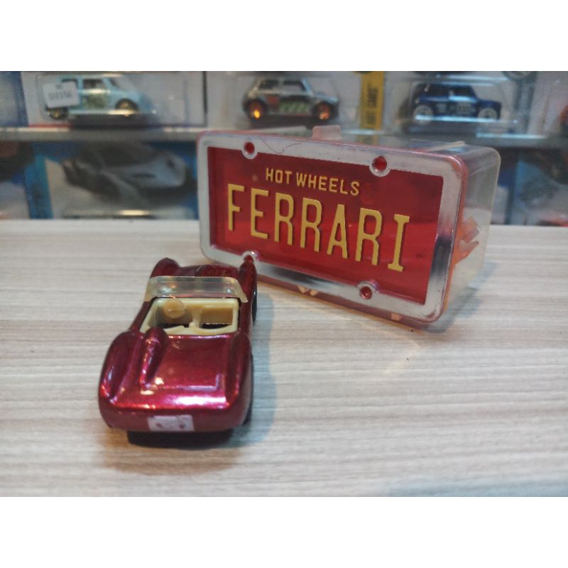 HOT WHEELS FERRARI 250 MERAH METALIK LOOSE FROM THEN &amp; NOW COLLECTION 1995 PACK LIMITED EDITION