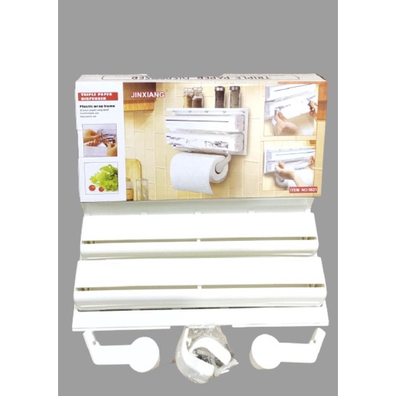 Triple Paper Kitchen Dispenser 3 in 1 Tempat Tissue