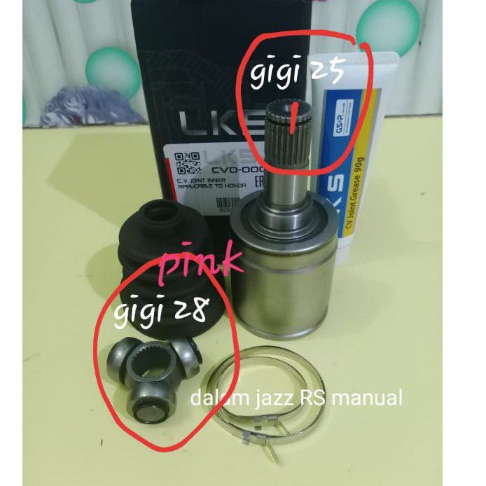 CV Joint Dalam As Roda Depan Dalam Honda Jaz Jazz RS Manual 2008