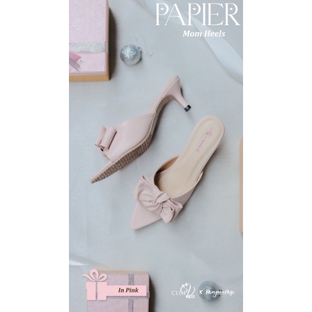 CLOEVKIDS - Sandal perempuan heels Papieerr Cloevkids X Mergenie