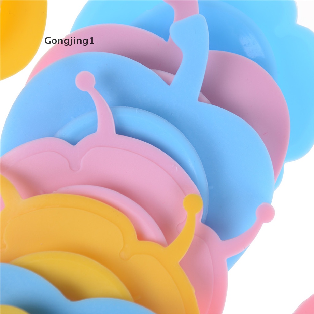 Gongjing1 1pc Pad / Bantalan Suction Cup Silikon Anti slip Untuk Peralatan Makan Bayi / Anak