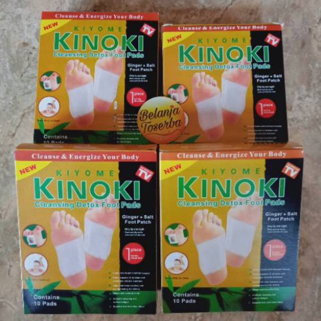 1 Box Detox Kinoki Gold Ginger - Kinoki Buang Racun Tubuh - Stiker Koyo Kinoki kaki