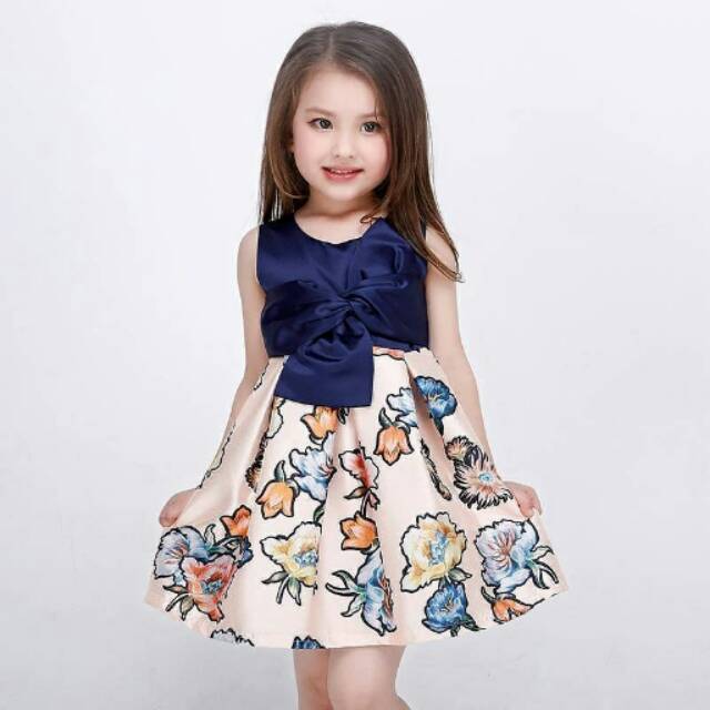 MW-65 Blue Cream Dress