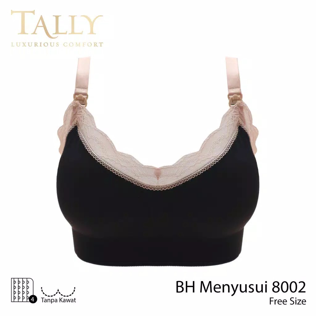 BH Busa Menyusui Premium - Rajut Seamless - Tanpa Kawat Tally 8002 / Bra Nursing Menyusui Tally8002