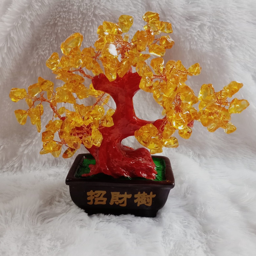 Hiasan Meja Pohon Batu Kristal