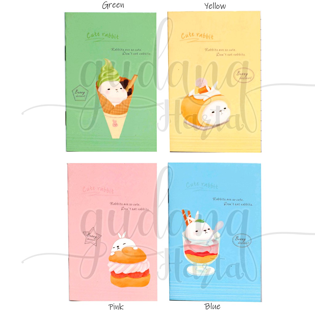 

Notebook Mini Desert Rabbit Buku Tulis Catatan Kecil Makanan Kelinci Unik GCC 308309