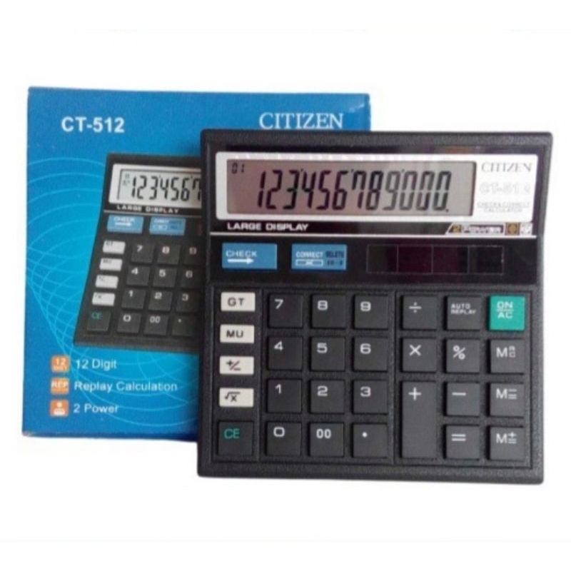 

KALKULATOR CITIZEN BESAR CT-512 & SCIENTIFIC CT-108 ORI